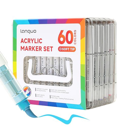60 Colors Acrylic Paint Markers (60 Count)