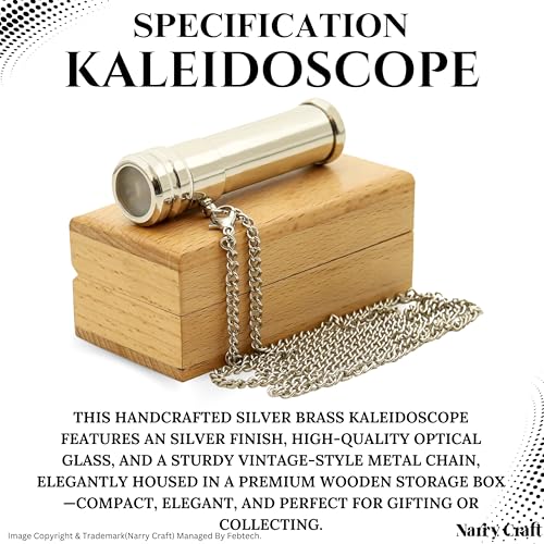 Brass Kaleidoscope with Wooden Box