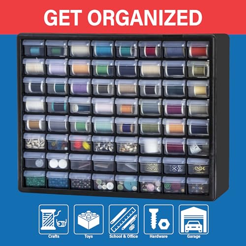 64 Drawer Plastic Storage Cabinet