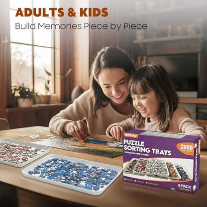 11.5 x 8.3 in Puzzle Sorting Trays Stackable