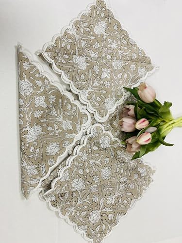 Hand Block Print Cloth Napkins (4 Count)