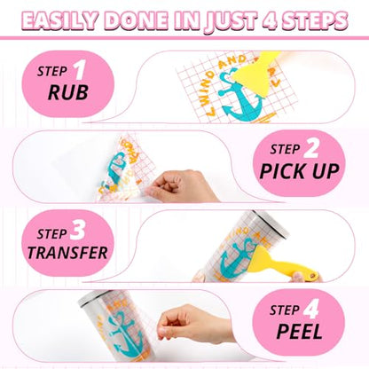 Transfer Tape for Vinyl 12" x 10 FT (10 Foot)