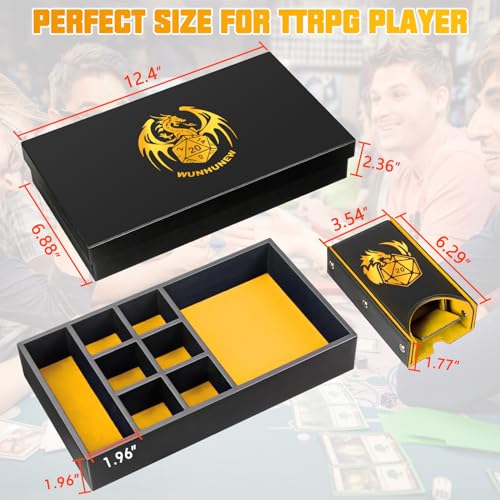 DND Dice Tray & Tower Storage Box
