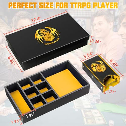 DND Dice Tray & Tower Storage Box
