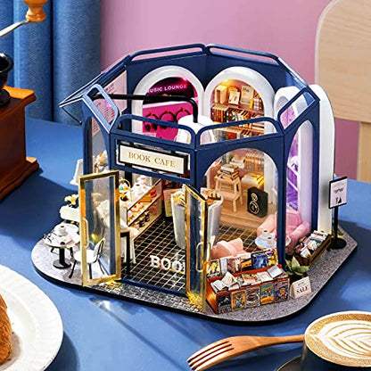 DIY Miniature Dollhouse Kit with Furniture Plus Dust Proof for Teens Adults