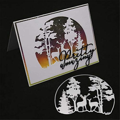 Metal Cutting Dies DIY Merry Christams Embossing Stencil Template Scrapbooking Card Making Mold Photo Album Arts Crafts Tools
