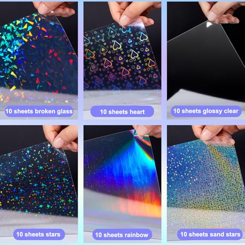 60 Sheets Holographic Laminate Sheets (60 Count)