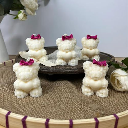 Rose Bear Candle Mold