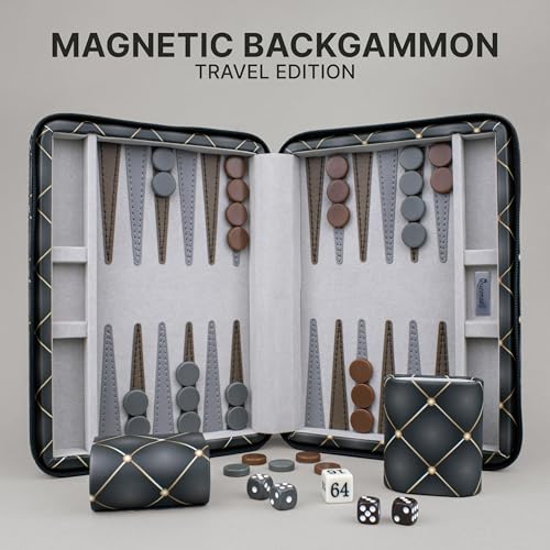 Magnetic Travel Backgammon Sets for Adults