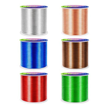 13 GA Green Brown Red Assorted Anodized Aluminum Craft Wire