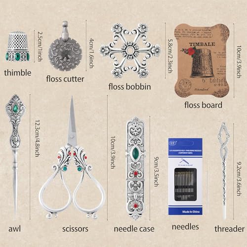 Vintage Embroidery Scissors Kit (21 Count)