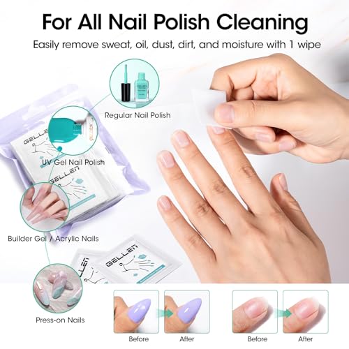 Nail Cleanser Pads and Polish Remover Pads 100 Pack (100 Count)
