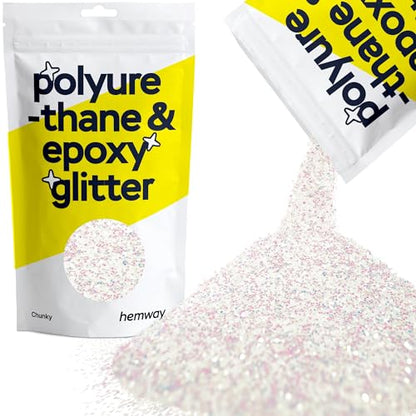Resin Glitter Mother of Pearl Iridescent 100g Chunky (3.5 Ounce)