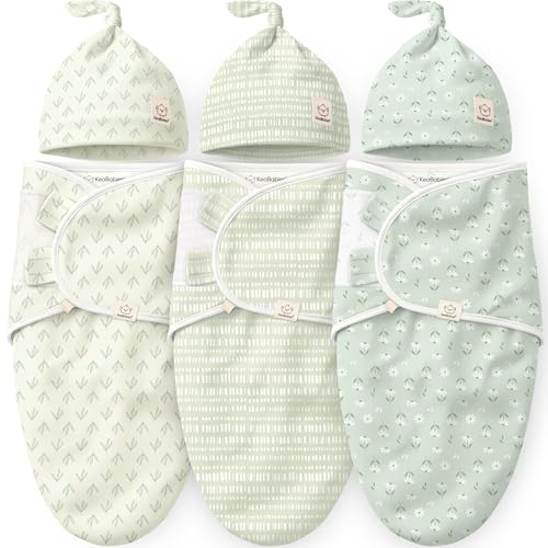 3pk Organic Swaddles for Newborns Girls