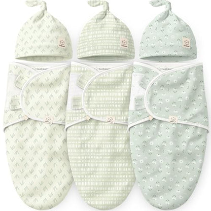 3pk Organic Swaddles for Newborns Girls