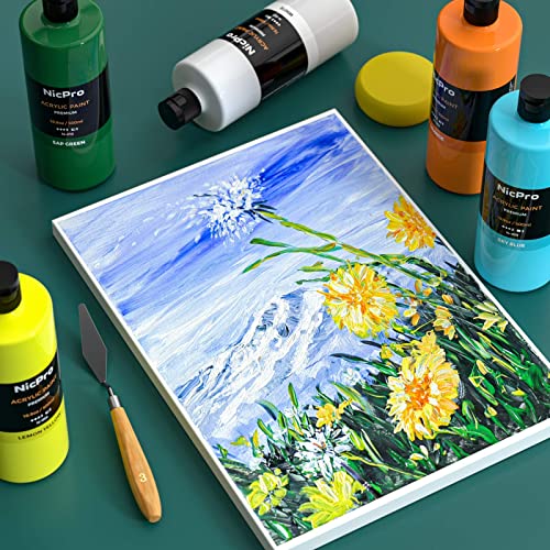 14 Colors Large Bulk Acrylic Paint Set for Artist (236.6 Fl Oz)