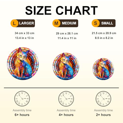 Pixel Cat Puzzles Adults Gifts Wooden 200 Pieces 11.4 * 11in