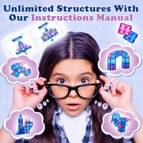 102pcs Frozen Princess Magnetic Tiles