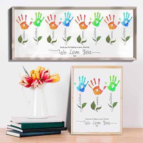 Flower Handprints Mother’s Day Handprint Art DIY Kit