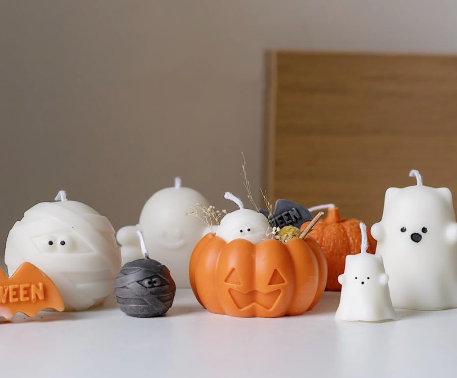 3 Pcs Halloween Candle Silicone Molds Set (3 Count)