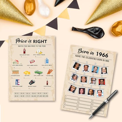 60th Birthday Party Games (30 Count)