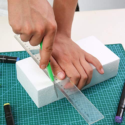 8 Pack Craft Foam Blocks 8X4X2 in Styrofoam Brick (8 Count)