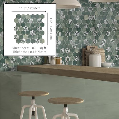 10 Sheet Peel and Stick Backsplash (9 Sq Ft)