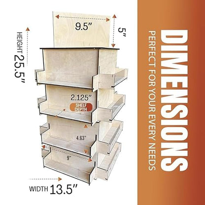 4 Sided Rotating Display Stand