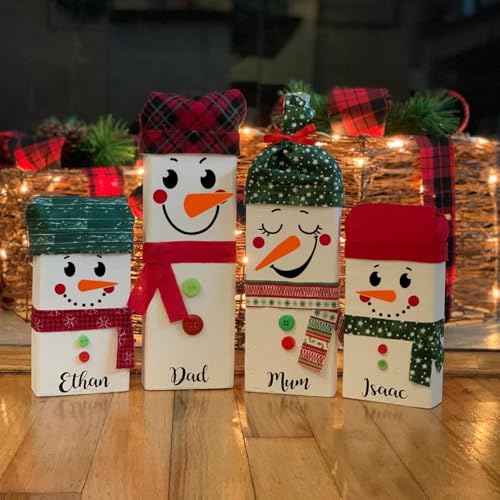 Snowman Face Stencils Reusable Christmas Stencils for Crafts (18 Count)