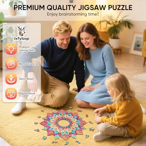 Mandala Wooden Puzzle (500 Count)