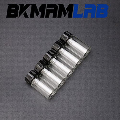 40ml Clear Small Glass Vials 30pcs with Screw Caps (30 Count)