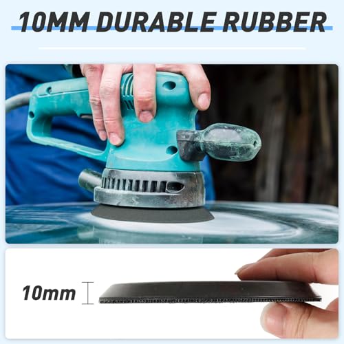 2 Pcs 5 Inch Sander Replacement Pads 8 Hole Hook and Loop mit 3 Screw Hole for Random Orbital Sander (2 Count)