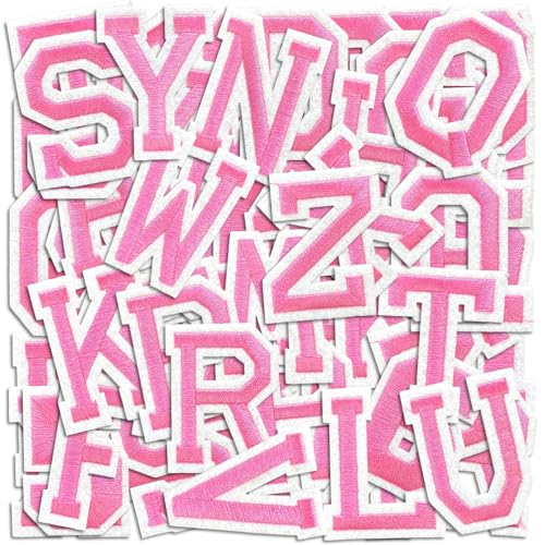 Letter and Number Iron On Patches (72 Count)