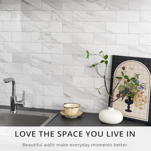 100 Pieces Peel and Stick Backsplash for Kitchen (12.5 Sq Ft)