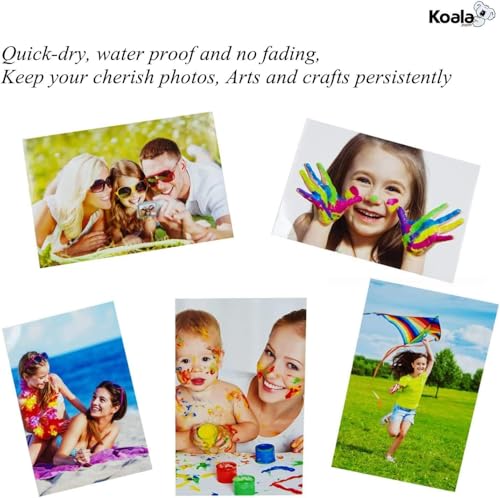 Photo Paper Resin Coated 4x6 In Glossy Photo Printer Paper 72lb (50 Count)