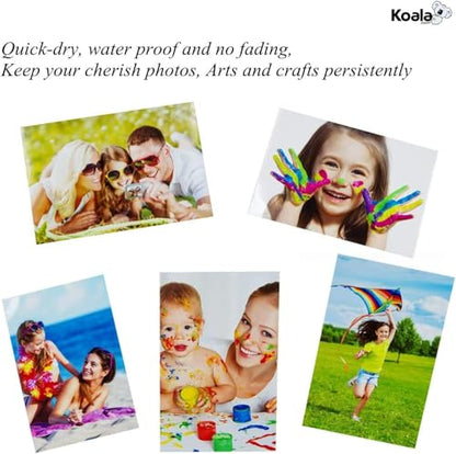 Photo Paper Resin Coated 4x6 In Glossy Photo Printer Paper 72lb (50 Count)