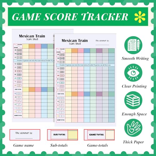 Mexican Train Score Pads (2 Count)