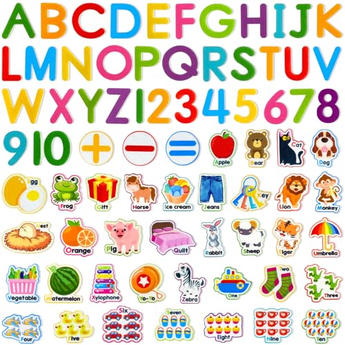 Felt Learning Letters Numbers Pieces (75 Count)