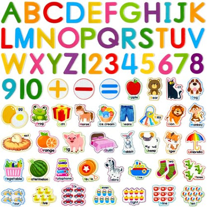Felt Learning Letters Numbers Pieces (75 Count)
