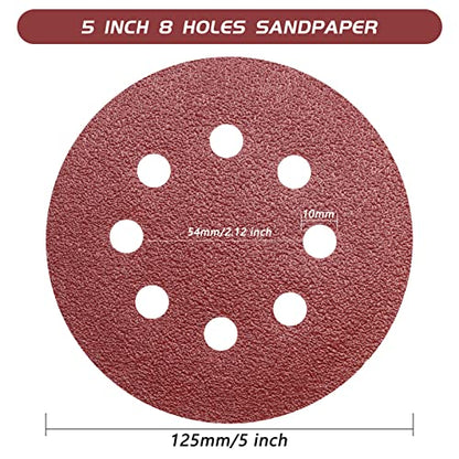 5 Inch 40 Grit Sanding Discs (30 Count)