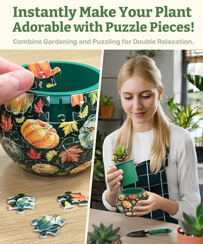3D Puzzle Planter 80 Pieces
