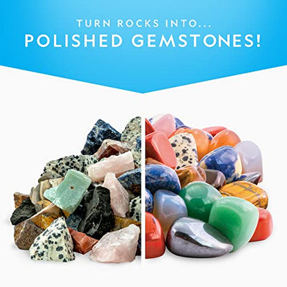 National Geographic Rock Tumbler Refill Kit with 3 Lbs. Rough Gems