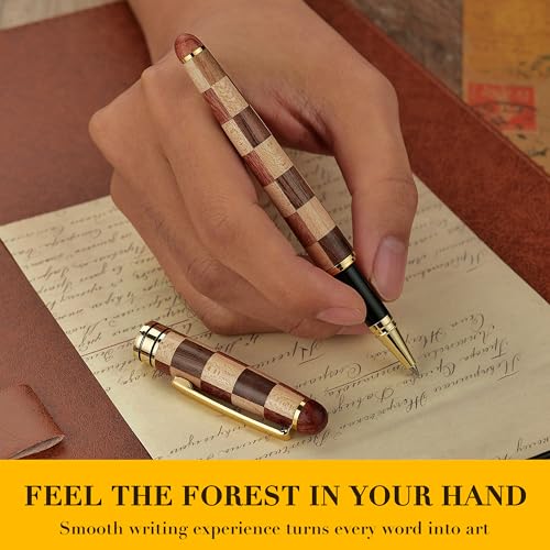 Luxury Wood Ballpoint Pen Writing Set