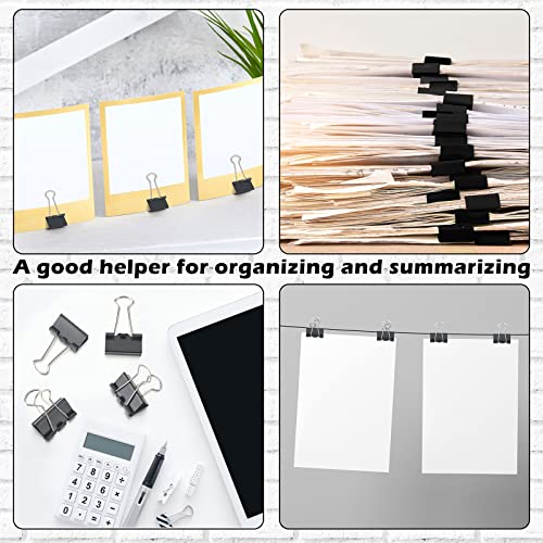 1000 Pcs Binder Clips Bulk Black Metal Clip (1000 Count)