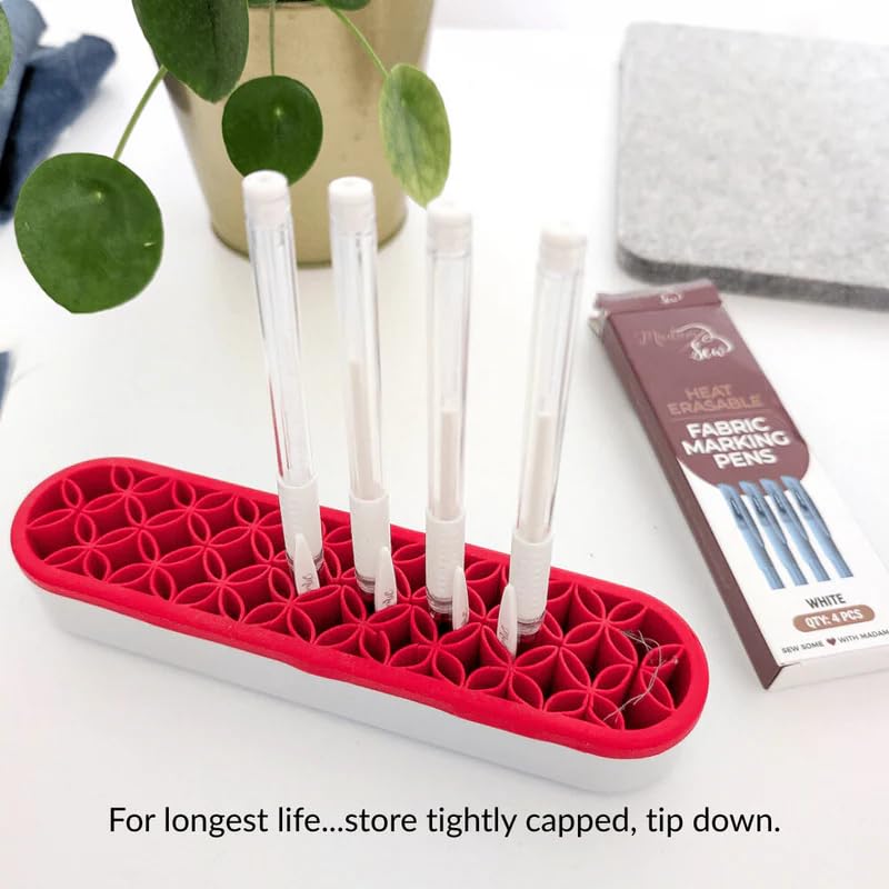 Heat Erasable White Fabric Marking Pen for Sewing and Quilting