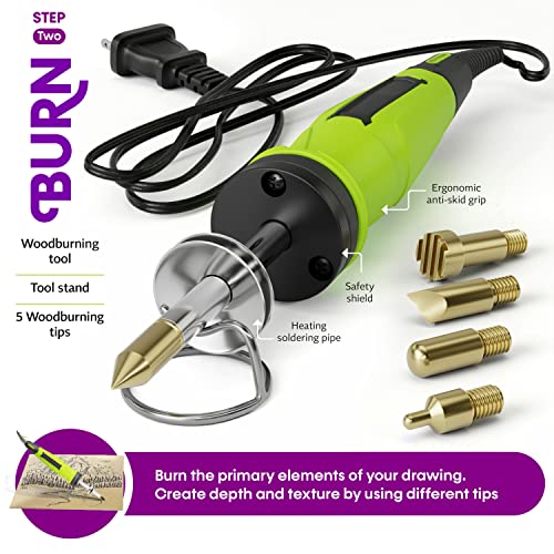 Beginners Wood Burning Kit for Kids (40 Count)