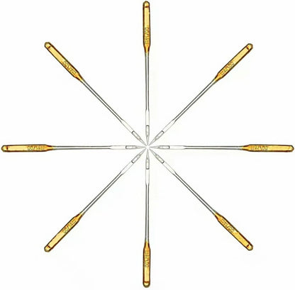 10 Pcs Sewing Machine Needles,Big Eye Universal Sewing Machine Home Sewing Macine Size 16 Sewing Notions and Supplies, Universal Sewing Machine Needles (Golden)