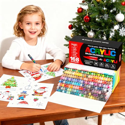 Acrylic Paint Markers (168 Count)