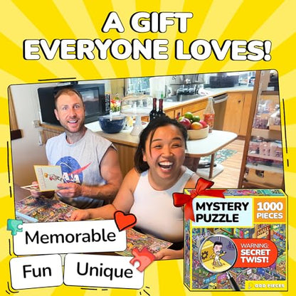 Jigsaw Puzzles 1000 Pieces with Storytelling Comics