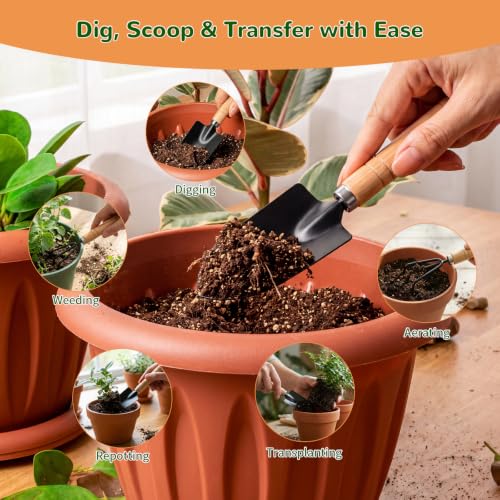 3 Pcs Mini Garden Tool Set with Small Trowel (3 Count)